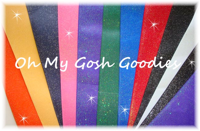 3" GLITTER SOLID REMNANTS GOODY BAG - 8"-33" - 5 YARDS