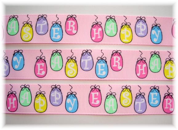7/8 HAPPY EASTER HANGING EGGS 5 Yards