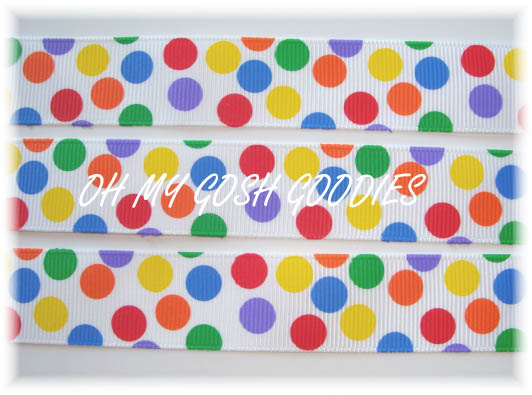 7/8 PRIMARY BUBBLE POP DOTS - 5 YARDS