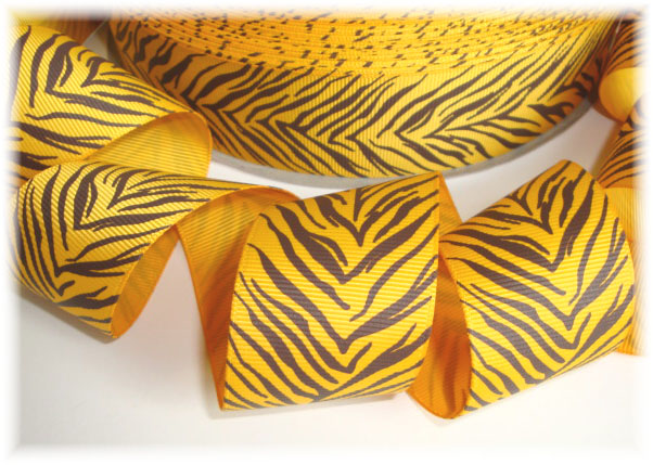 1.5 TIGER STRIPES YELLOW GOLD  - 5 YARDS