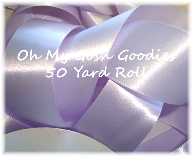 1.5 EASTER OFFRAY LILAC MIST SATIN - 50 YARD ROLL