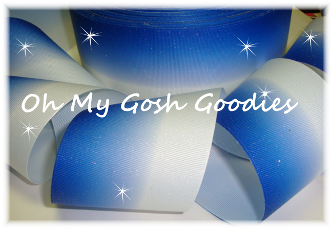 3" GLITTER ROYAL OMBRE CHEER - 5 YARDS