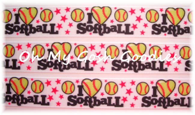 7/8 LAST ONE - * RED STAR * I LOVE SOFTBALL - 7 REMNANT YARDS