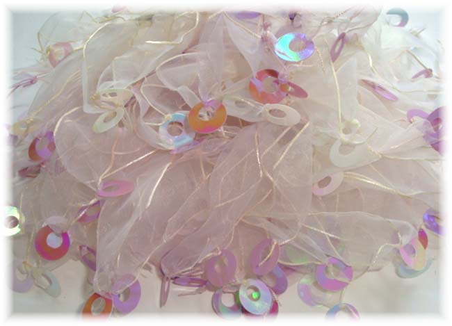 2PC PONY-O WHITE ORCHID SPANGLE EMBELLISHMENTS PS24