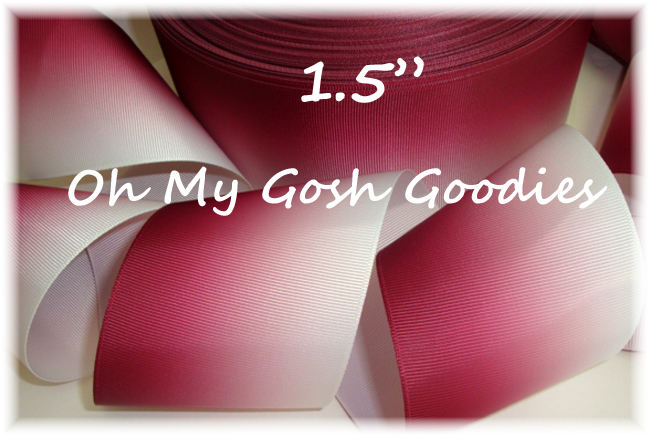 1.5" * BASIC * MAROON OMBRE CHEER - 5 YARDS