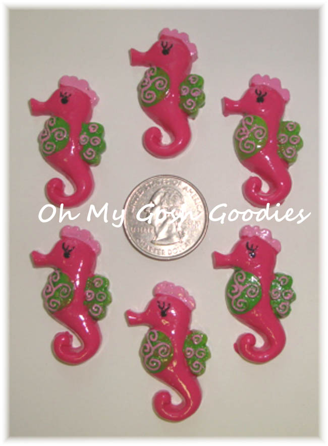 2PC SILLY SEAHORSE RESINS