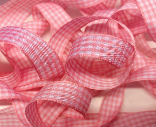 5/8 OOAK SALE PINK BITTY GINGHAM CHECK -  15 YARDS